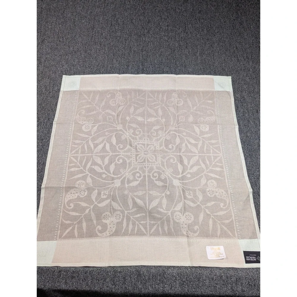 Le Jacquard Francais Venezia 4 Placemats Ash Beige Linen Made in France 21x15